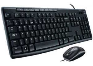 Logitech MK200 USB Media Keyboard and Mouse Combo - 1000dpi USB Full-size Keyboard, Thin profile, play/pause, volume, the Internet, e-mail Logitech MK200 USB Media Keyboard and Mouse Combo - 1000dpi USB Full-size Keyboard, Thin profile, play/pause, volume, the Internet, e-mail